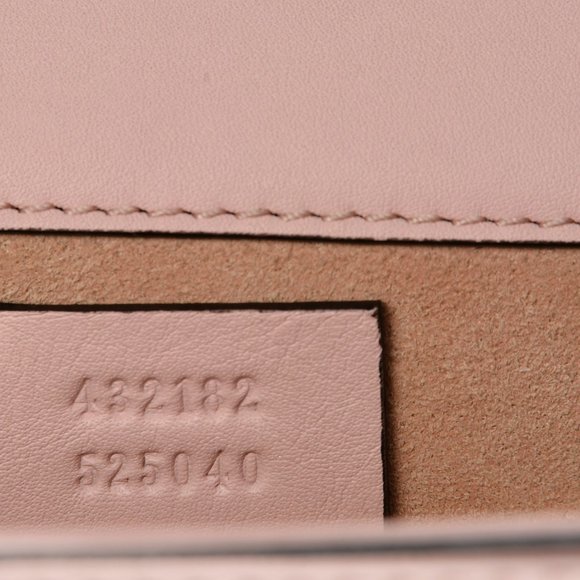 Gucci Crystal Star Small Padlock Shoulder Bag Pink New with Dust Bag - Picture 9 of 11